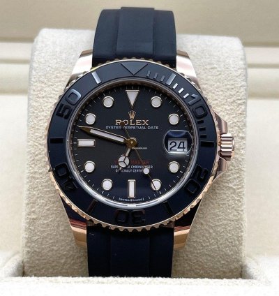 Rolex Yacht-master 37 268655 Rose Gold Black Dial