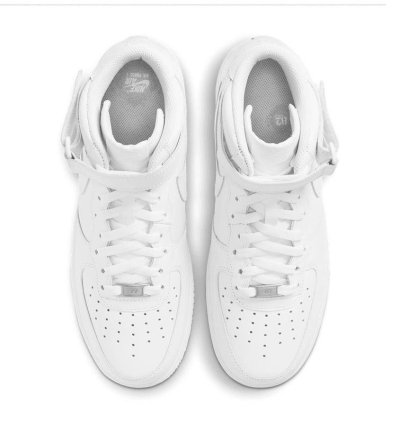 Supreme Nike Air Force 1 Mid Box Logo Triple White 11