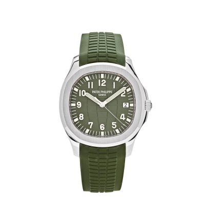 Patek Philippe Aquanaut 5168g-010 Jumbo White Gold Khaki Green