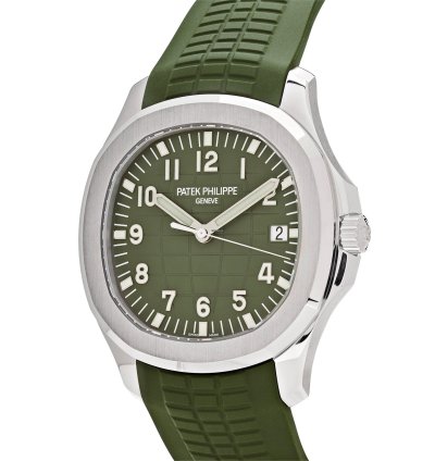 Patek Philippe Aquanaut 5168g-010 Jumbo White Gold Khaki Green