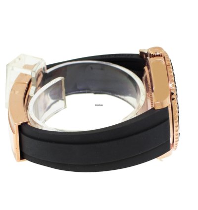 Rolex Yacht-master 37 37mm Rose Gold Black Dial Black Bezel 268655