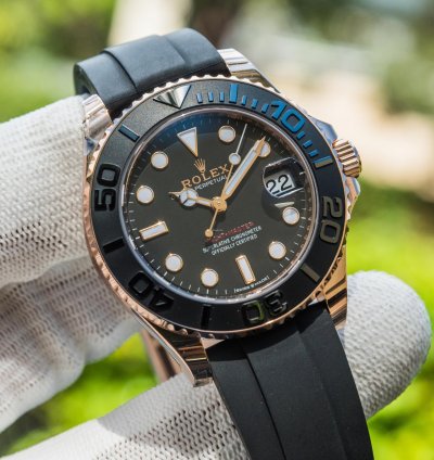Rolex Yacht-master 37 37mm Rosegold Oysterflex