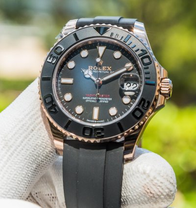 Rolex Yacht-master 37 37mm Rosegold Oysterflex