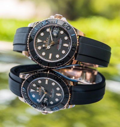 Rolex Yacht-master 37 37mm Rosegold Oysterflex