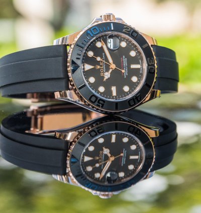 Rolex Yacht-master 37 37mm Rosegold Oysterflex