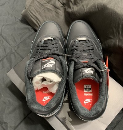 Supreme Nike Air Max 1 87 Sp Black White - Size 7