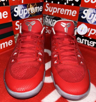Nike Kobe 11 Team Bank University Red 856485-663 Size 13 5