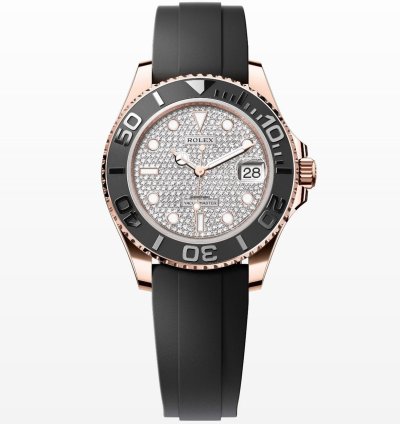 Rolex Yacht-master 37 Diamond Paved Dial Unworn