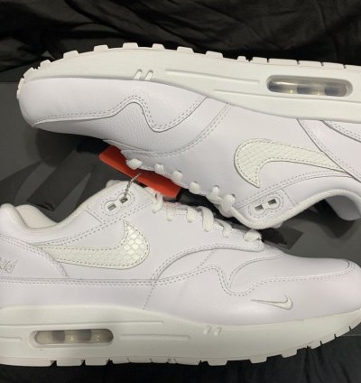 Supreme Nike Air Max 1 87 Sp Triple White - Size 9