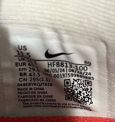 Supreme Nike Air Max 1 87 Sp White Size 11 5 Ss 25