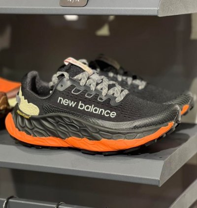 Newbalance Fresh Foam X More Trail V3 Black Orange Running Shoes