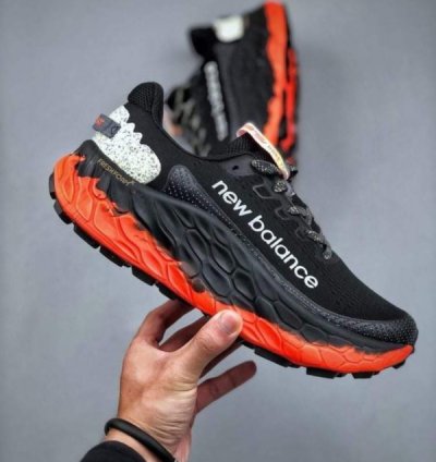 Newbalance Fresh Foam X More Trail V3 Black Orange Running Shoes