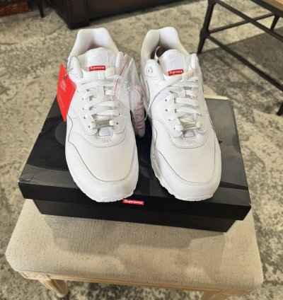 Supreme Nike Air Max 1 White ss25