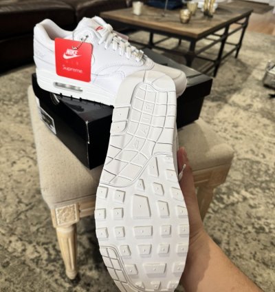 Supreme Nike Air Max 1 White ss25