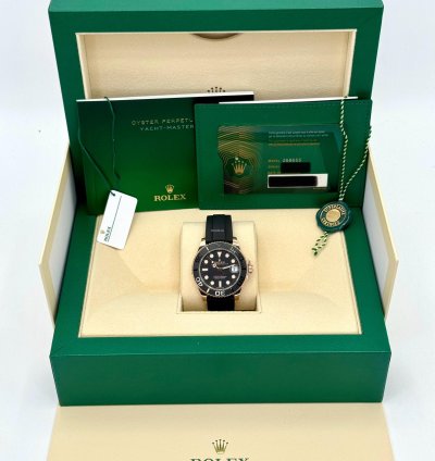 Rolex Yacht-master 37 New 2024 Yacht-master 37mm 268655 Rose Gold Black Dial