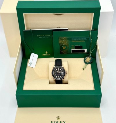 Rolex Yacht-master 37 New 2024 Yacht-master 37mm 268655 Rose Gold Black Dial