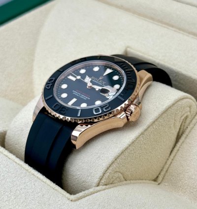 Rolex Yacht-master 37 New 2024 Yacht-master 37mm 268655 Rose Gold Black Dial