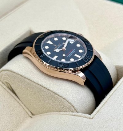 Rolex Yacht-master 37 New 2024 Yacht-master 37mm 268655 Rose Gold Black Dial