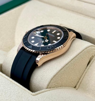 Rolex Yacht-master 37 New 2024 Yacht-master 37mm 268655 Rose Gold Black Dial