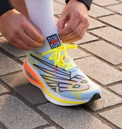 Newbalance Fuel Cell V3 Light Blue Running Shoes