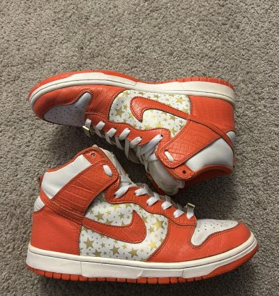Supreme Nike Dunk High Pro Sb Orange Size 9 5