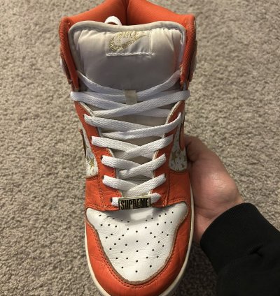 Supreme Nike Dunk High Pro Sb Orange Size 9 5