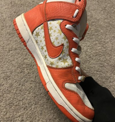 Supreme Nike Dunk High Pro Sb Orange Size 9 5