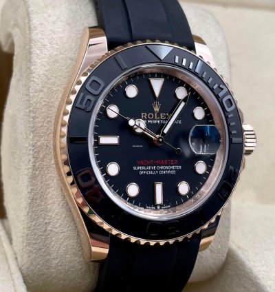 Rolex Yacht-master 40 126655 40mm Rose Gold Oysterflex Unworn 2023