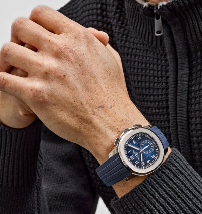 Patek Philippe Aquanaut 5968g-001 White Gold Blue Dial 2022