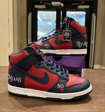 Supreme Nike Dunk Sb High By Any Means Blue