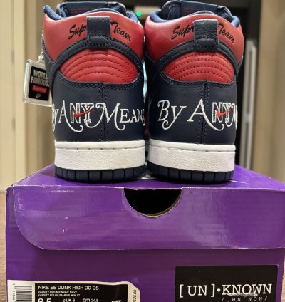 Supreme Nike Dunk Sb High By Any Means Blue