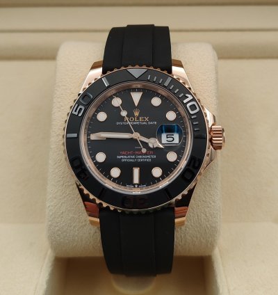 Rolex Yacht-master 40 126655 Gold Rose New 2024 Oysterflex Full Set