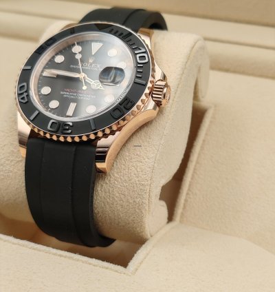 Rolex Yacht-master 40 126655 Gold Rose New 2024 Oysterflex Full Set