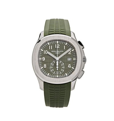 Patek Philippe Aquanaut 5968g-010 Chronograph White Gold Khaki Green 2022