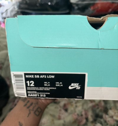 Supreme Nike Sb Af2 Low Teal
