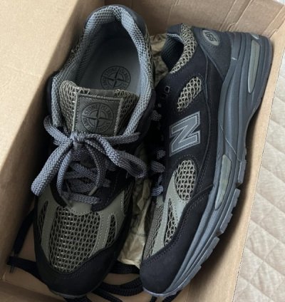 Newbalance X Stone Island 991v2 Black Grey Sneakers
