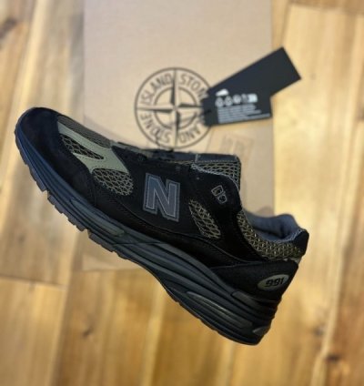 Newbalance X Stone Island 991v2 Black Grey Sneakers