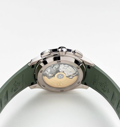 Patek Philippe Aquanaut 5968g-010 Chronograph White Gold Khaki Green Dial 2024