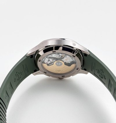 Patek Philippe Aquanaut 5968g-010 Chronograph White Gold Khaki Green Dial 2024