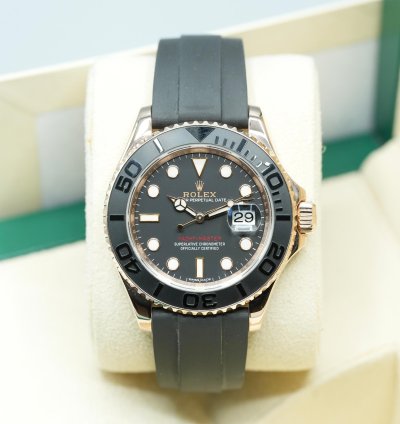 Rolex Yacht-master 40 2018 Rose Gold Yacht-master 40 Oysterflex Box And Papers 116655
