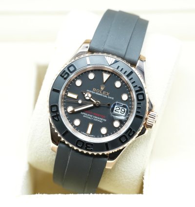 Rolex Yacht-master 40 2018 Rose Gold Yacht-master 40 Oysterflex Box And Papers 116655
