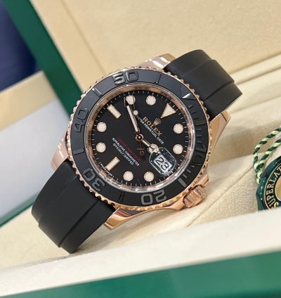 Rolex Yacht-master 40 2018 Rose Gold Yacht-master 40 Oysterflex Box And Papers 116655