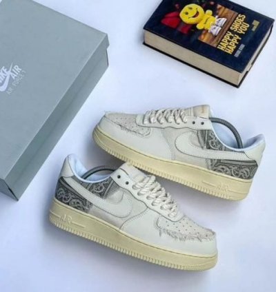 Nik E Air Force 1 Big Bang Chunky Lace Sneakers