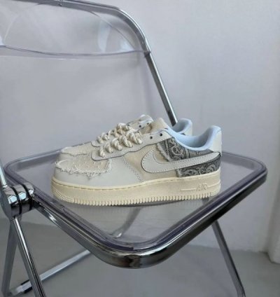 Nik E Air Force 1 Big Bang Chunky Lace Sneakers
