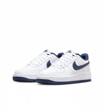 Nik E Air Force 1 Blanc Minuit Marine Sneakers