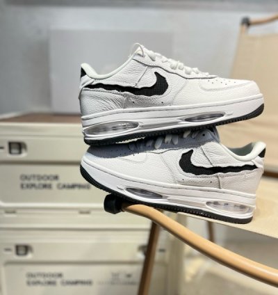 Nik E Air Force 1 Evo White Sneakers