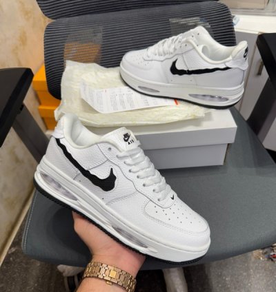 Nik E Air Force 1 Evo White Sneakers
