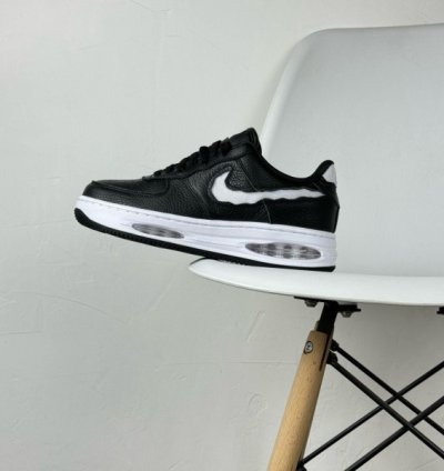 Nik E Air Force 1 Low Evo Black White Sneakers