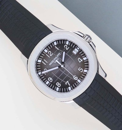 Patek Philippe Aquanaut Black Grey Dial - Steel Rubber Straps