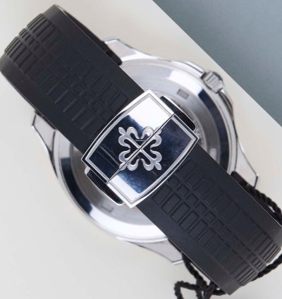 Patek Philippe Aquanaut Black Grey Dial - Steel Rubber Straps
